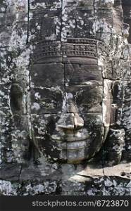 Face in Bayon temple, Angkor, Cambodia