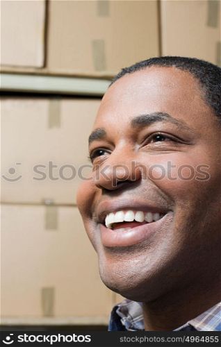 Face of a smiling man