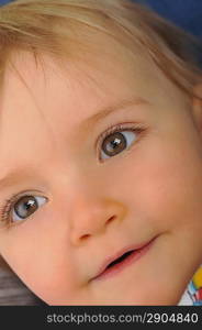 Face of beautiful little girl portrait