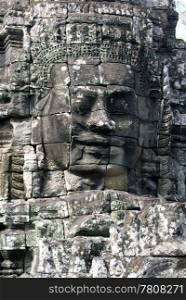 Face of Buddha in Bayon temple, Angkor, Cambodia