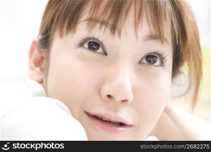 Face of Japanese woman
