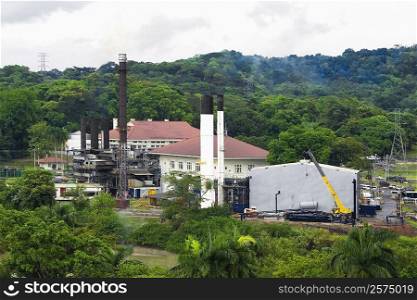 Factory on a hill, Panama Canal, Panama