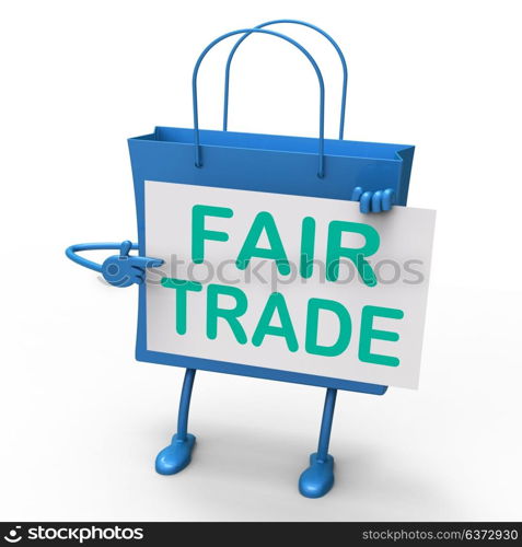 Fair Trade Bag Representing Equal Deals and Exchange