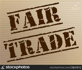 Fair Trade Representing Stamp Producer And Fairtrade