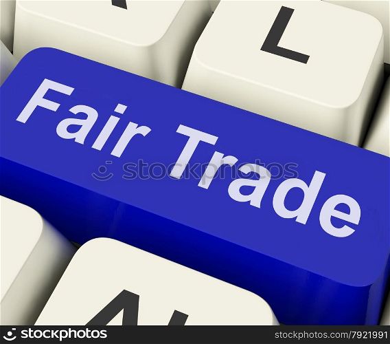 Fairtrade Key Showing Fair Trade Product Or Products