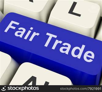 Fairtrade Key Showing Fair Trade Product Or Products