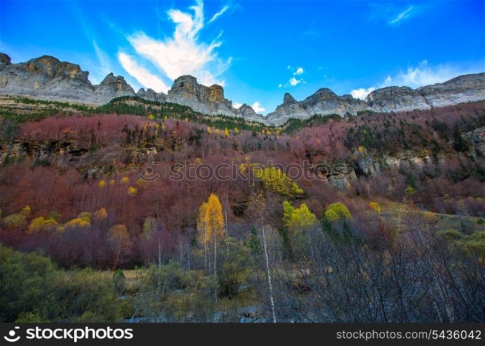 Faja de Pelay in Ordesa valley Pyrenees Huesca Aragon Spain