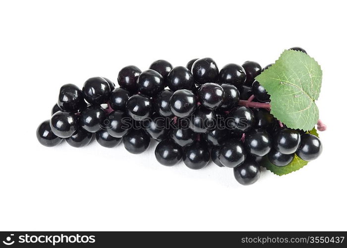 fake bunch of grapes isolated on white background