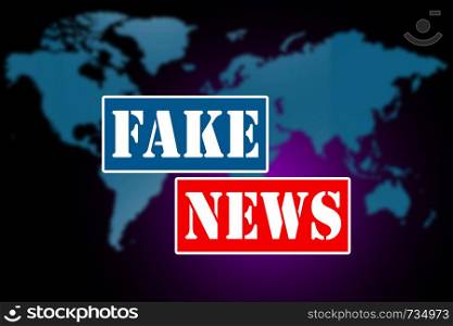 Fake news and misinformation concept, 3D rendering
