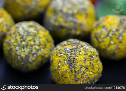 Falafel-18. Falafal with chia seed - oriental food.