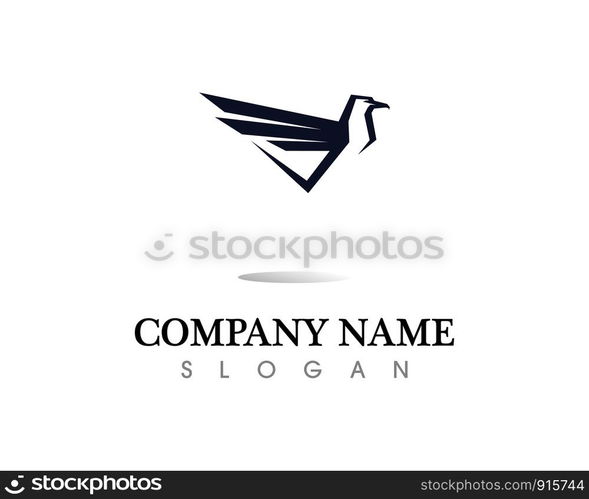 Falcon Eagle Bird Logo Template vector icon