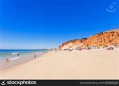 Falesia beach in Albufeira, Algarve region in Portugal