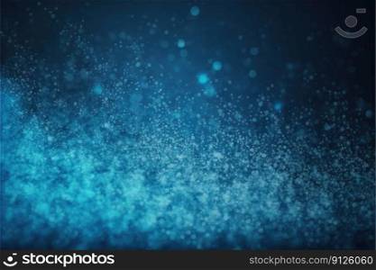 Falling abstract background dusky of bokeh full frame creativity of blue droplet from spray water dot. Abstract of blue dot pouring dusky. Finest generative AI.. Falling abstract background dusky of bokeh full frame creativity with blue droplet.