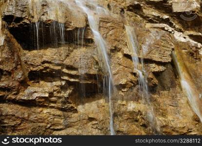 falling water with cascade. waterfall