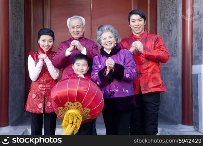 Family Celebrates Chinese New Year