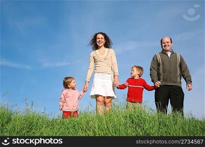 family child grass