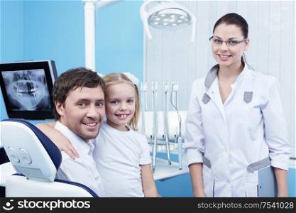 Family doctor in the dental office