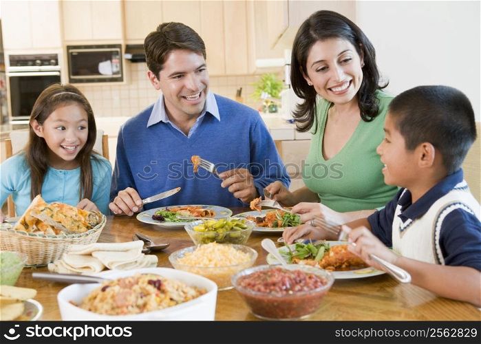 Family Enjoying meal,mealtime Together