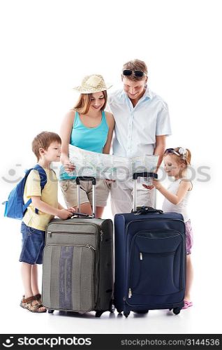 Family going on vacation