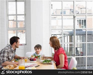 Family Having Lunch Together