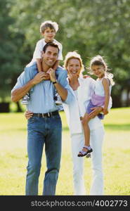 Family in the park