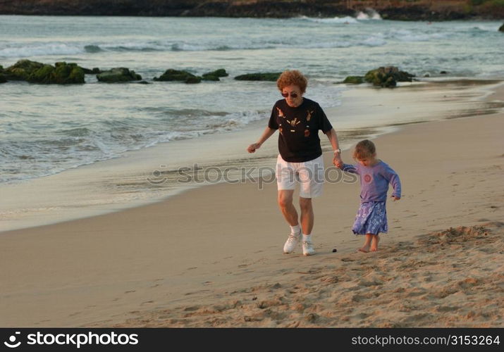 Family on Beach - Hawaii