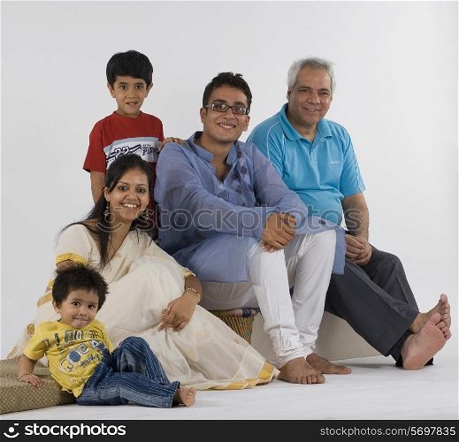Family posing