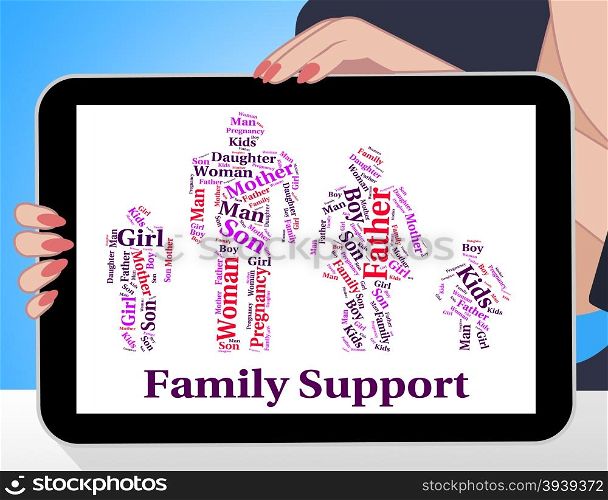 Family Support Meaning Blood Relative And Text