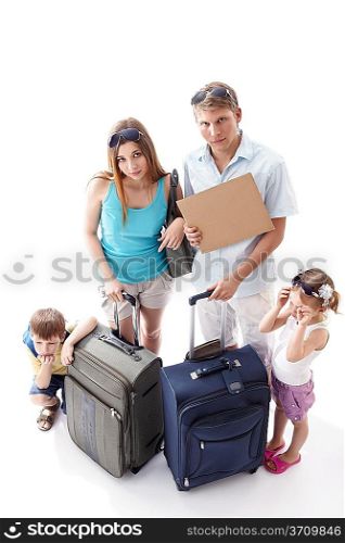 Family tired of holiday