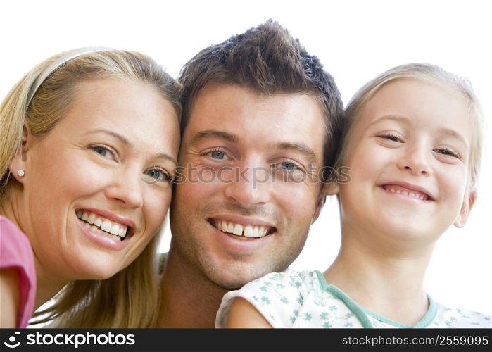 Family together smiling