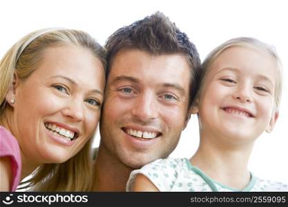 Family together smiling