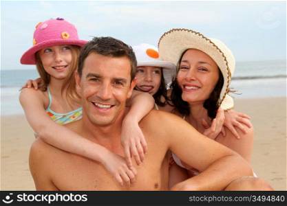 Family vacation at the beach