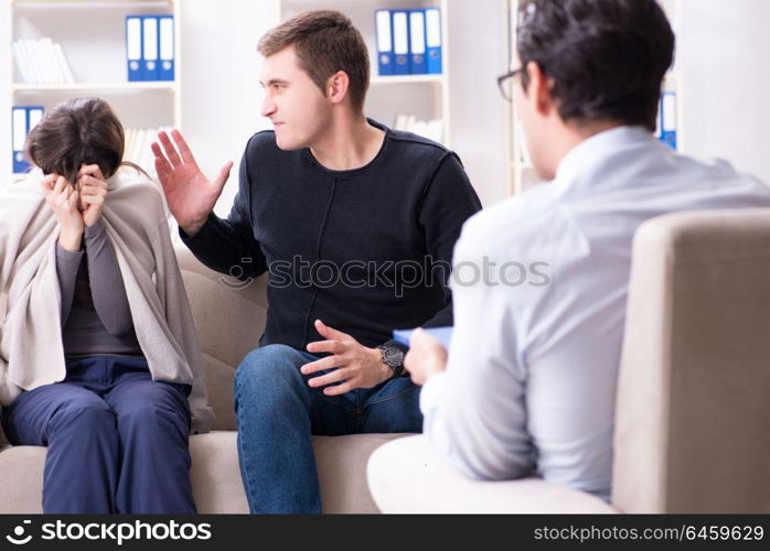 Family visiting psychologist for family problem