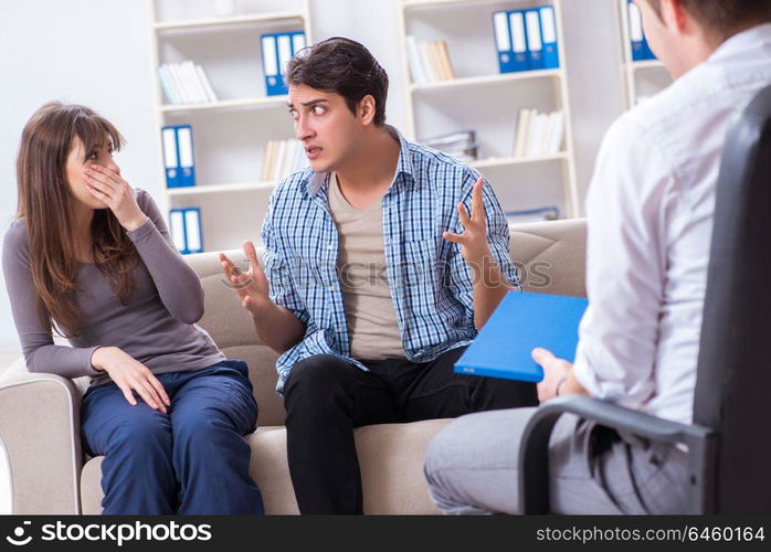 Family visiting psychologist for family problem