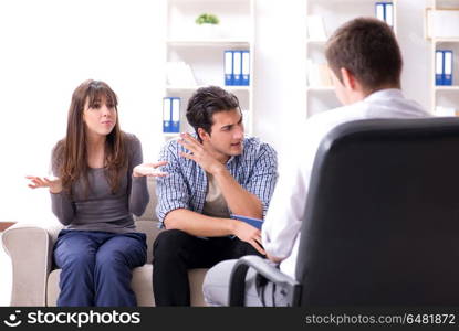 Family visiting psychologist for family problem