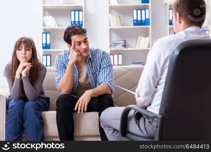 Family visiting psychologist for family problem