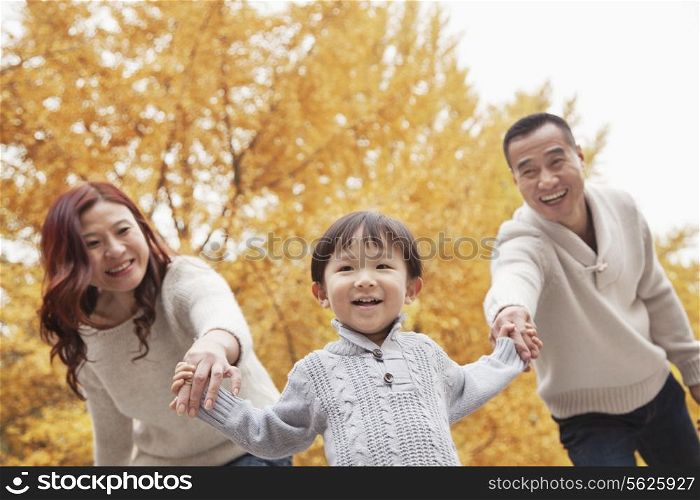Family Walking in the Park