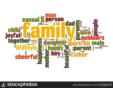 Family word cloud
