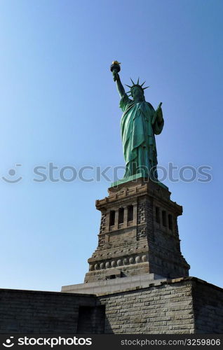 Famous American Landmark, The Statue of Liberty, New York City.