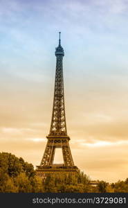 Famous and beautiful Eiffel tower,Paris ,France