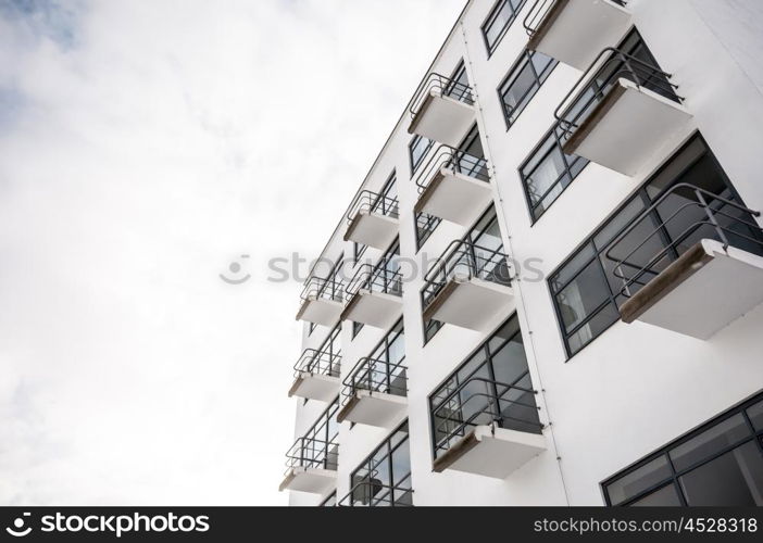 famous Bauhaus in Dessau, Germany in the winter