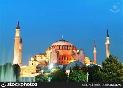 Famous Blue Mosque in Istanbul