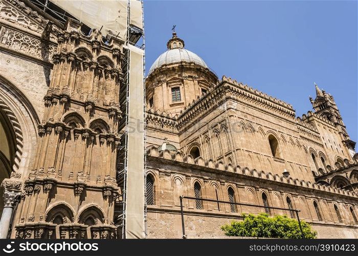 Famous Cathedral church of Palermo in Sicily, Italy