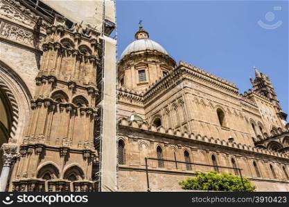 Famous Cathedral church of Palermo in Sicily, Italy