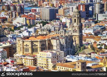 famous Cathedral of Malaga, Spain