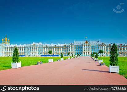 famous Catherine Palace in St. Petersburg