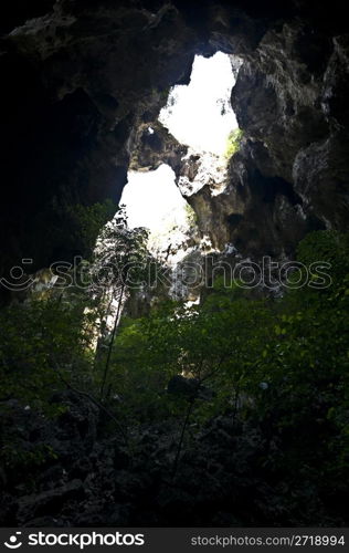 famous cave Tham Phraya Nakhon in national park Khao Sam Roi Yot