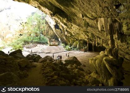 famous cave Tham Phraya Nakhon in national park Khao Sam Roi Yot