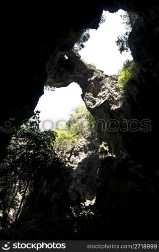 famous cave Tham Phraya Nakhon in national park Khao Sam Roi Yot