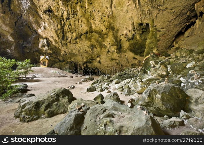 famous cave Tham Phraya Nakhon in national park Khao Sam Roi Yot